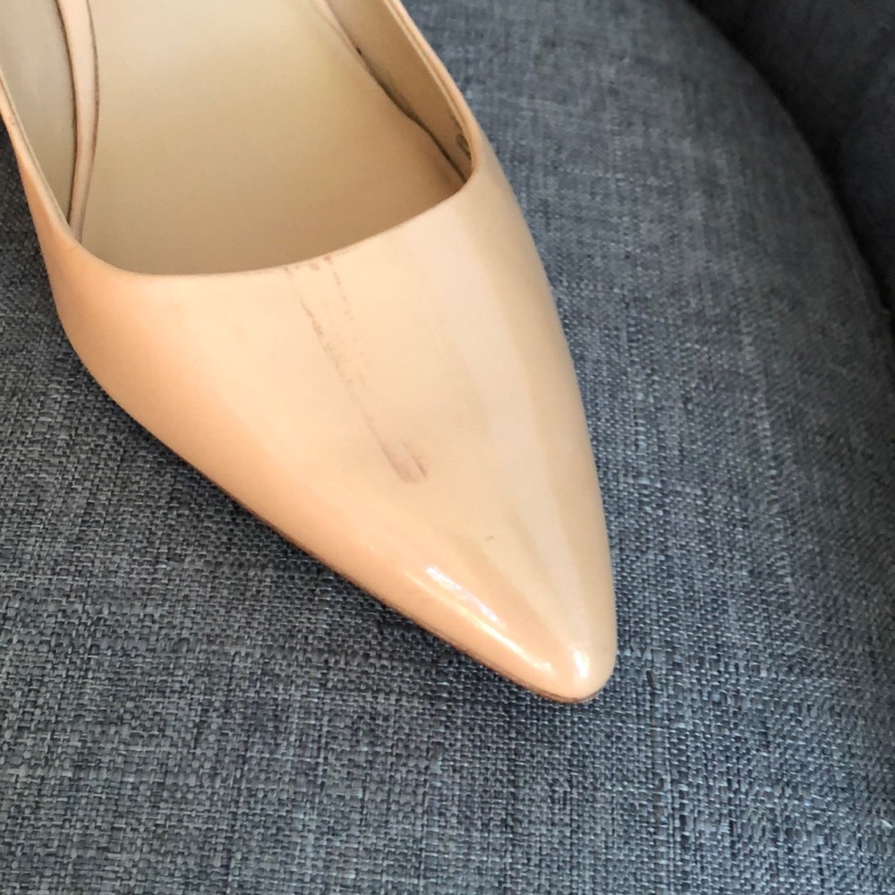 Badgley Mishka Patent Leather Heels Nude 8.5M - Picture 3 of 10